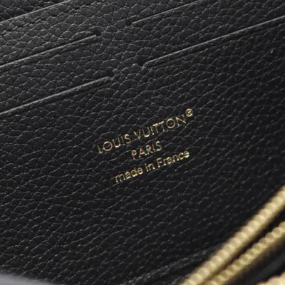Pre-owned Louis Vuitton Black Noir Long Wallet (bi-fold) ()