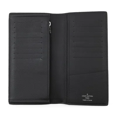 Pre-owned Louis Vuitton Black Noir Monogram Eclipse Long Wallet (bi-fold) ()