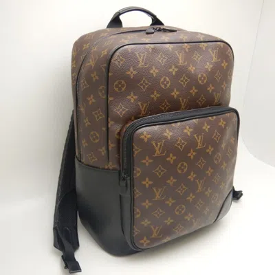 Pre-owned Louis Vuitton Black Noir Pvc Backpack ()