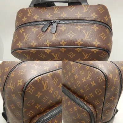 Pre-owned Louis Vuitton Black Noir Pvc Backpack ()