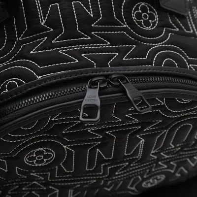 Pre-owned Louis Vuitton Black Nylon Backpack ()