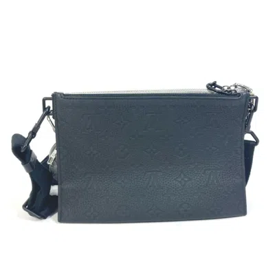 Pre-owned Louis Vuitton Black Silver Leather Shoulder Bag () In Multi
