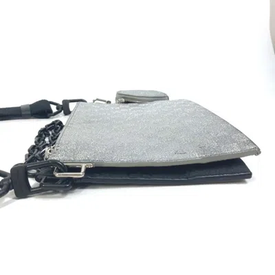 Pre-owned Louis Vuitton Black Silver Leather Shoulder Bag () In Multi