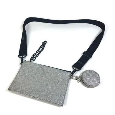 Pre-owned Louis Vuitton Black Silver Leather Shoulder Bag () In Multi