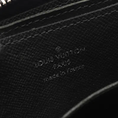 Pre-owned Louis Vuitton Black Taiga Leather Leather Coin Purse/coin Case ()