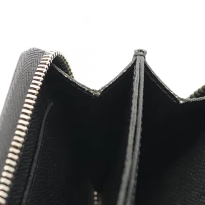 Pre-owned Louis Vuitton Black Taiga Leather Leather Coin Purse/coin Case ()