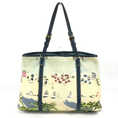 Pre-owned Louis Vuitton Blue Canvas Shoulder Bag Tote Bag ()