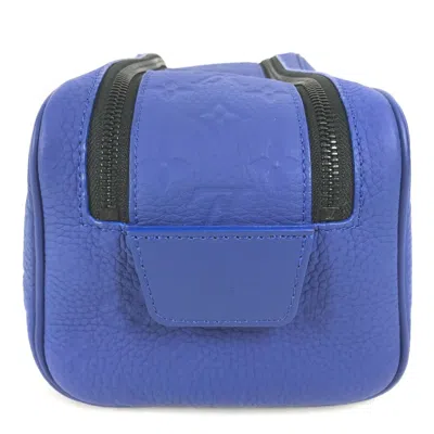 Pre-owned Louis Vuitton Blue Leather Clutch Bag ()