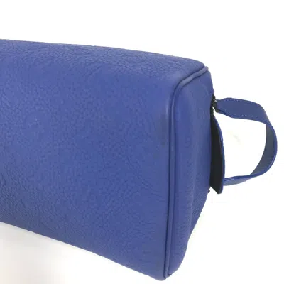 Pre-owned Louis Vuitton Blue Leather Clutch Bag ()