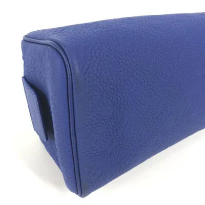 Pre-owned Louis Vuitton Blue Leather Clutch Bag ()