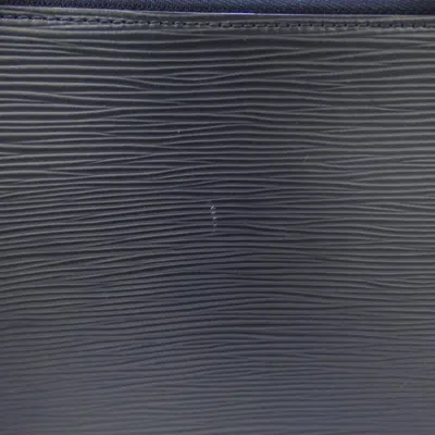Pre-owned Louis Vuitton Blue Marine Leather Clutch Bag Pochette ()