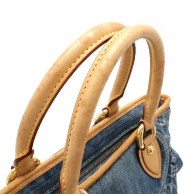 Pre-owned Louis Vuitton Blue Monogram Denim Handbag Shoulder Bag Tote Bag ()