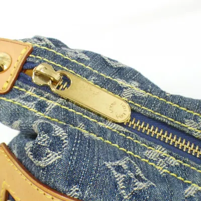 Pre-owned Louis Vuitton Blue Monogram Denim Shoulder Bag ()