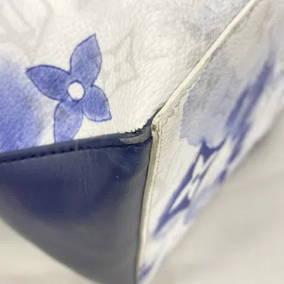 Pre-owned Louis Vuitton Blue White Tote Bag () In Multi