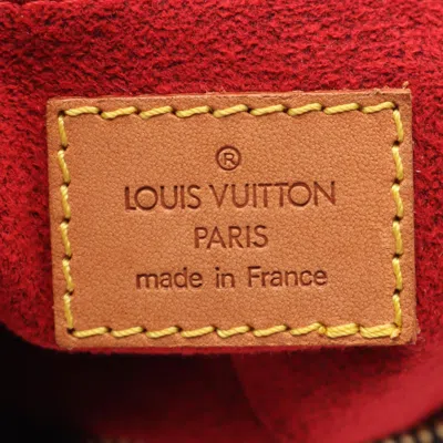 Pre-owned Louis Vuitton Brown Coated Canvas Leather Pochette Shoulder Bag ()
