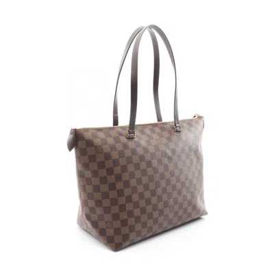 Pre-owned Louis Vuitton Brown Coated Canvas Leather Tote Bag ()