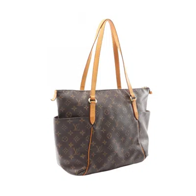 Pre-owned Louis Vuitton Brown Coated Canvas Leather Tote Bag ()