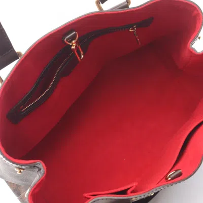 Pre-owned Louis Vuitton Brown Coated Canvas Leather Tote Bag ()