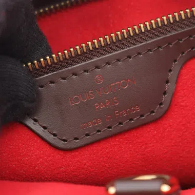 Pre-owned Louis Vuitton Brown Coated Canvas Leather Tote Bag ()