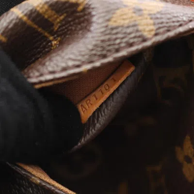Pre-owned Louis Vuitton Brown Coated Canvas Leather Tote Bag ()