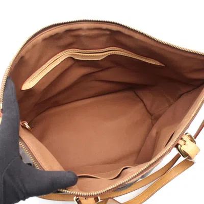 Pre-owned Louis Vuitton Brown Coated Canvas Shoulder Bag ()