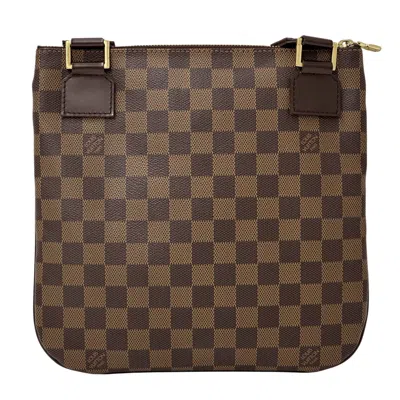 Pre-owned Louis Vuitton Brown Damier Canvas Galle Damier Canvas Pochette Shoulder Bag ()