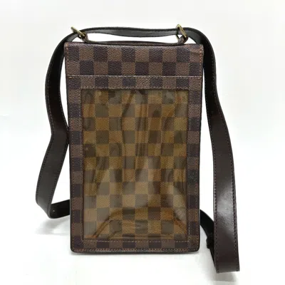 Pre-owned Louis Vuitton Brown Damier Canvas Pochette Shoulder Bag ()