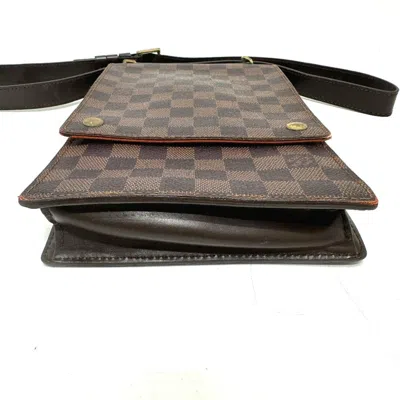 Pre-owned Louis Vuitton Brown Damier Canvas Pochette Shoulder Bag ()