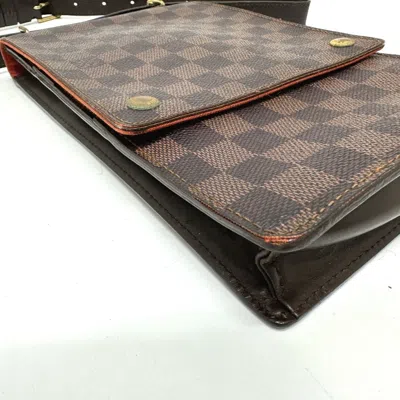 Pre-owned Louis Vuitton Brown Damier Canvas Pochette Shoulder Bag ()