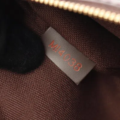 Pre-owned Louis Vuitton Brown Ebene Coated Canvas Leather Pochette Shoulder Bag ()