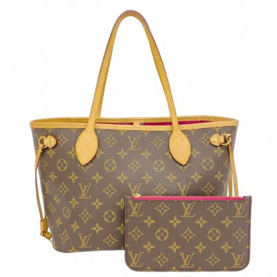 Pre-owned Louis Vuitton Brown Fuchsia Tote Bag () In Multi