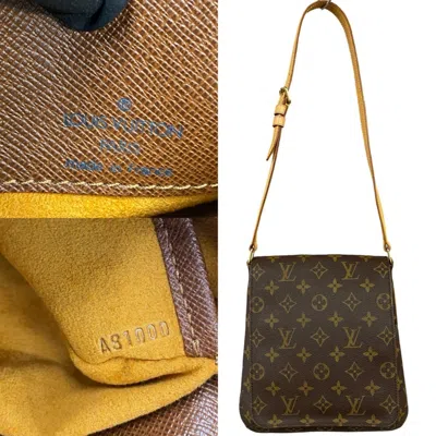 Pre-owned Louis Vuitton Brown Leather Pvc Pochette Shoulder Bag ()