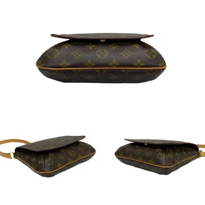 Pre-owned Louis Vuitton Brown Leather Pvc Pochette Shoulder Bag ()