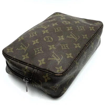 Pre-owned Louis Vuitton Brown Monogram Canvas Clutch Bag ()