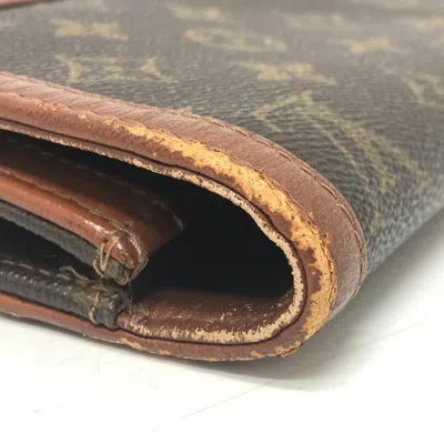 Pre-owned Louis Vuitton Brown Monogram Clutch Bag Pochette Pouch ()