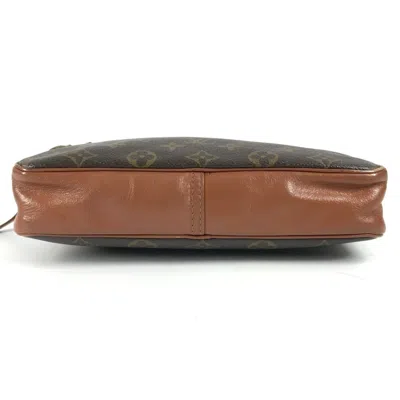 Pre-owned Louis Vuitton Brown Monogram Clutch Bag Pouch ()