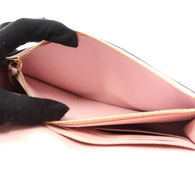 Pre-owned Louis Vuitton Brown Monogram Pink Rose Ballerine Coated Canvas Shoulder Bag ()