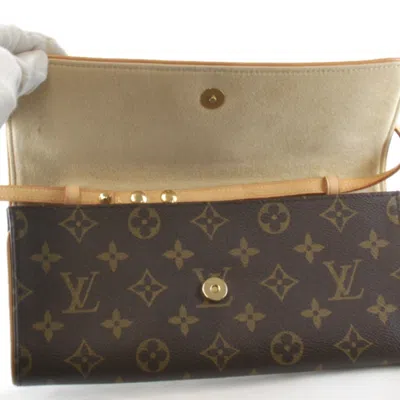 Pre-owned Louis Vuitton Brown Monogram Pochette Shoulder Bag ()