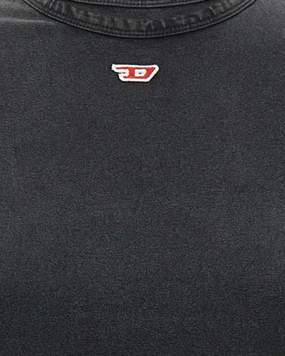 Diesel T-shirt T-bunny-tail-r1 Black In Black