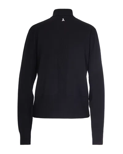 Patrizia Pepe Dolcevita Essential In Lana Nero In Black