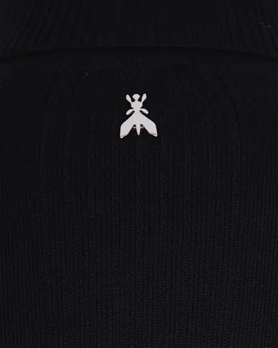 Patrizia Pepe Dolcevita Essential In Lana Nero In Black