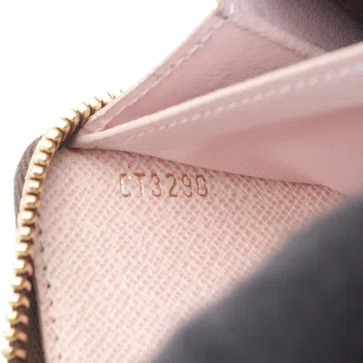 Pre-owned Louis Vuitton Brown Pink Rose Ballerine Monogram Leather Pvc Long Wallet (bi-fold) () In Multi