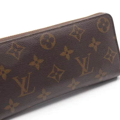 Pre-owned Louis Vuitton Brown Pink Rose Ballerine Monogram Leather Pvc Long Wallet (bi-fold) () In Multi
