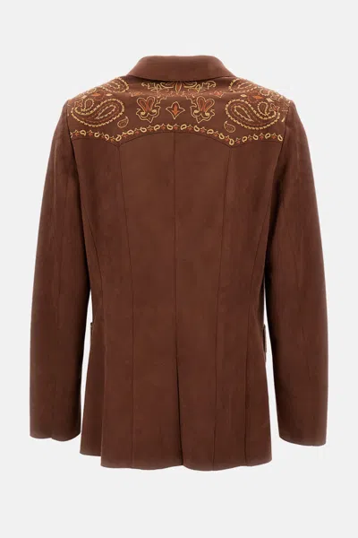 Irie Single Breasted Jacket In Brown