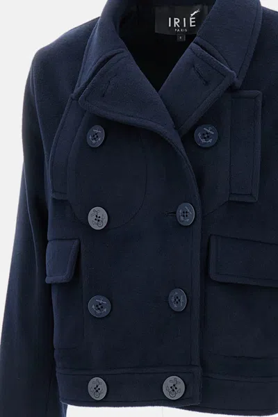 Irie Double-breasted Jacket In Blue