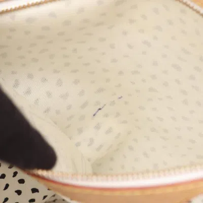 Pre-owned Louis Vuitton Brown White Pvc Leather Tote Bag () In Multi