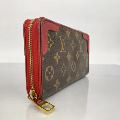 Pre-owned Louis Vuitton Cerise Long Wallet (bi-fold) () In Pink