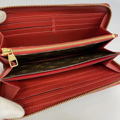 Pre-owned Louis Vuitton Cerise Long Wallet (bi-fold) () In Pink