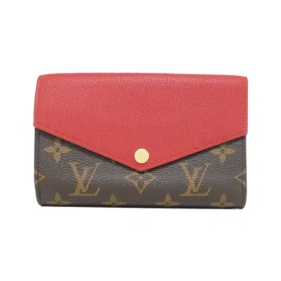 Pre-owned Louis Vuitton Cerise Marron Monogram Monogram Wallet (bi-fold) ()