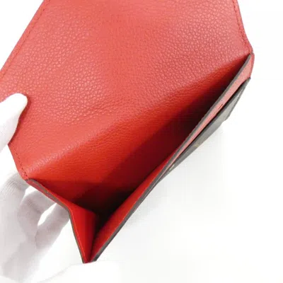 Pre-owned Louis Vuitton Cerise Marron Monogram Monogram Wallet (bi-fold) ()